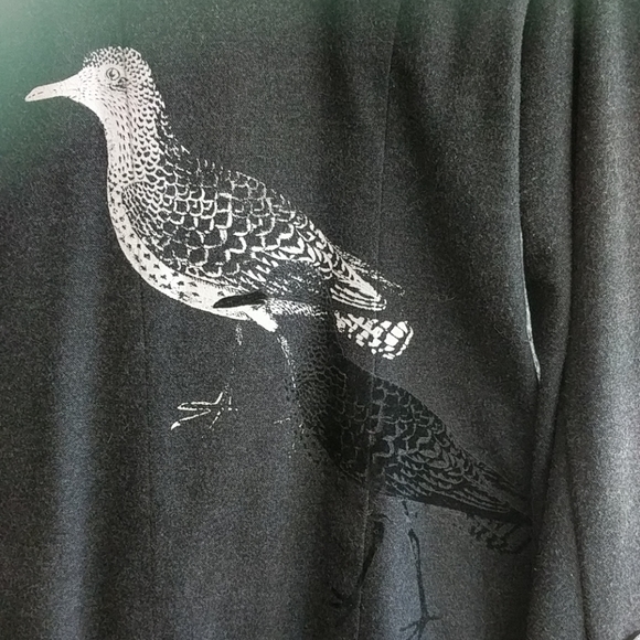 Anthropologie Elevenses Charcoal Gray Jacket Sz 8 - Picture 3 of 7